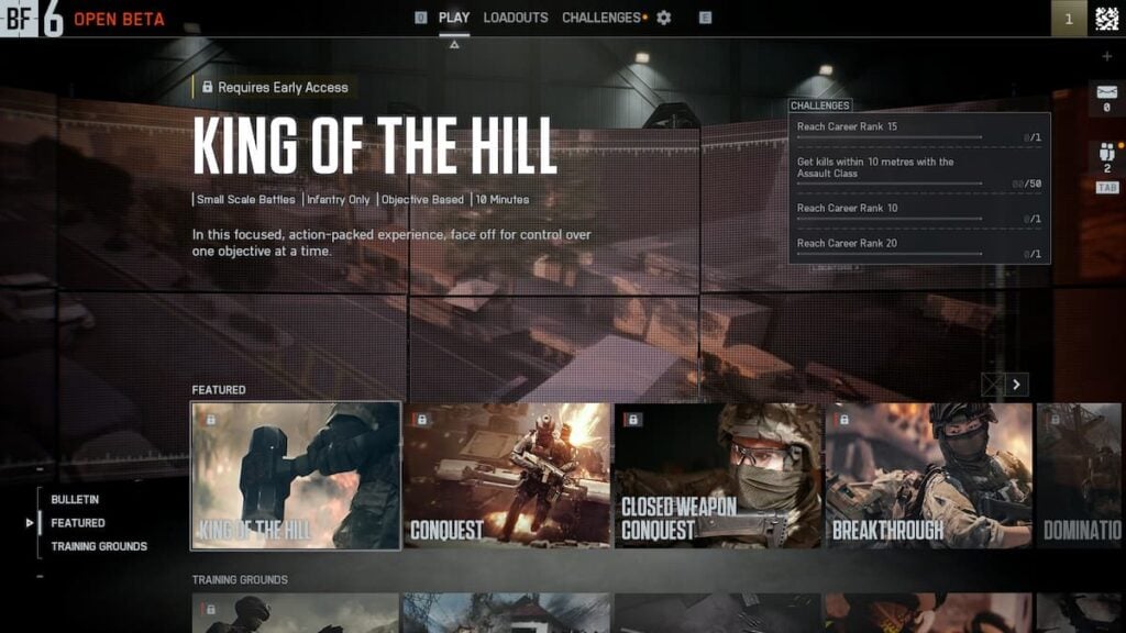 Battlefield 6 mode selector