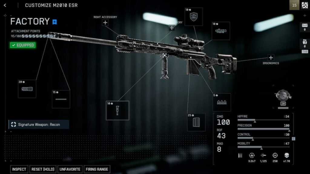 M2010 ESR build in Battlefield 6