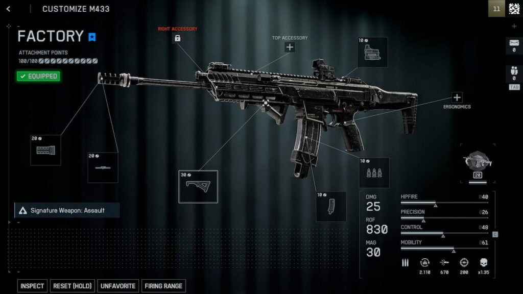 M433 attachments in Battledield 6