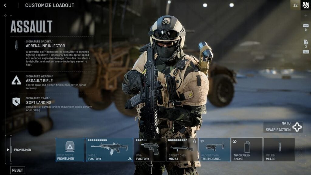 M87A1 loadout in Battlefield 6