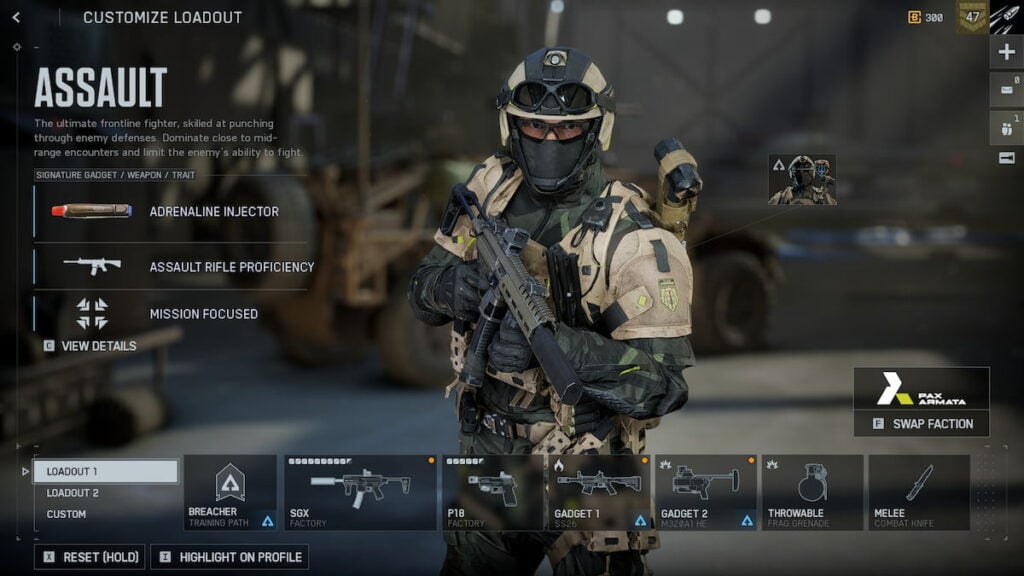 SGX class loadout in Battlefield 6