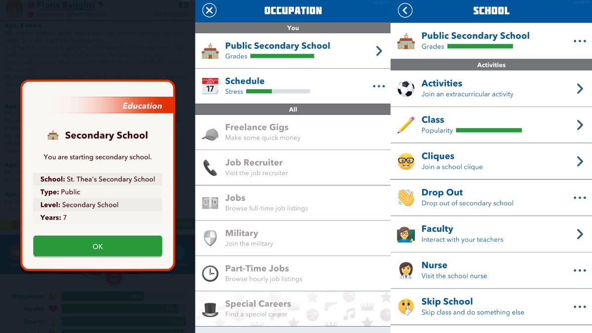 bitlife school daze challenge secondary school