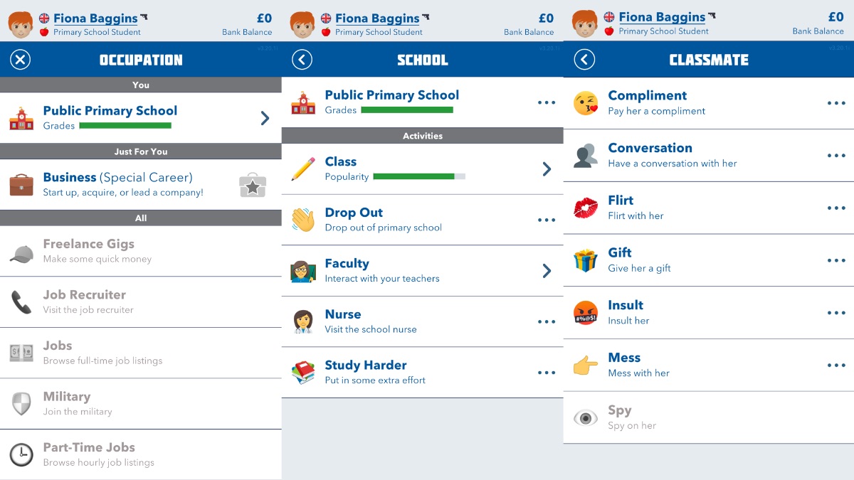 bitlife school daze classmates