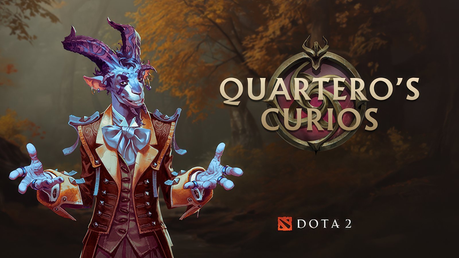 cover art for the Quartero's Curios event in Dota 2.
