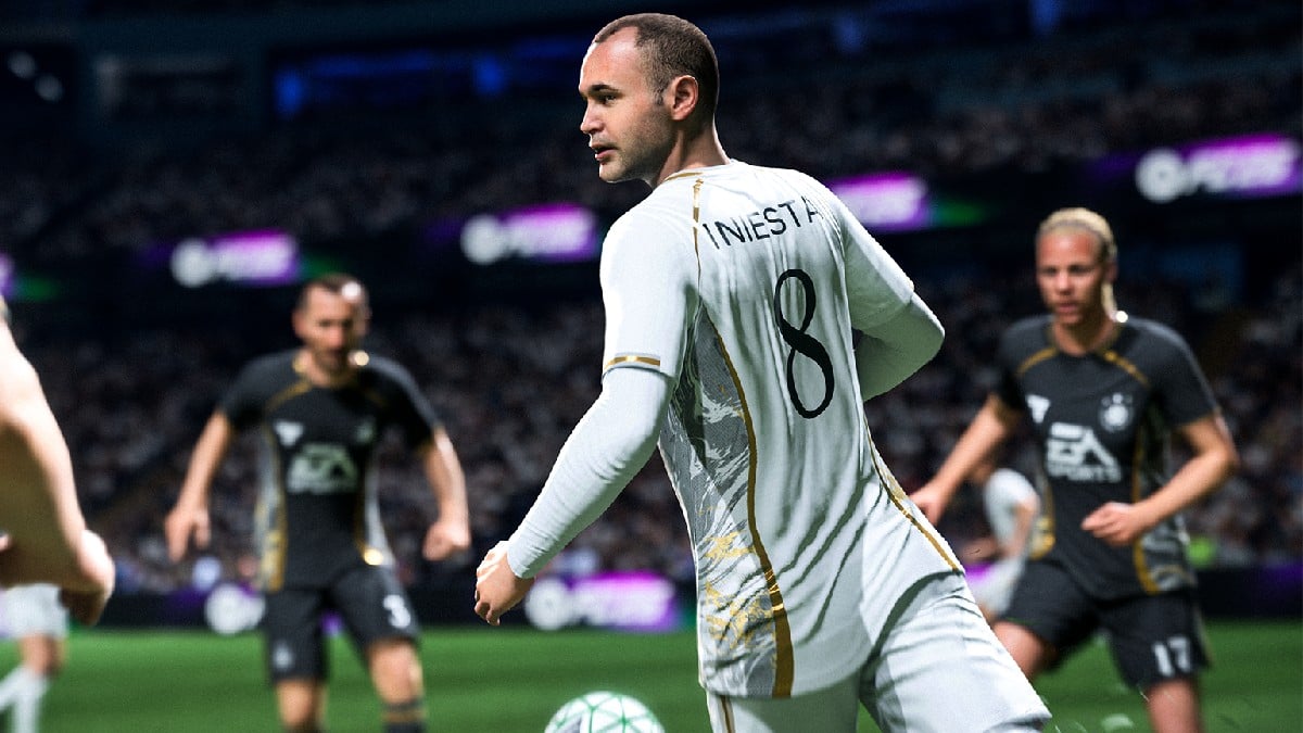 a screenshot of Iniesta in EA Sports FC 26