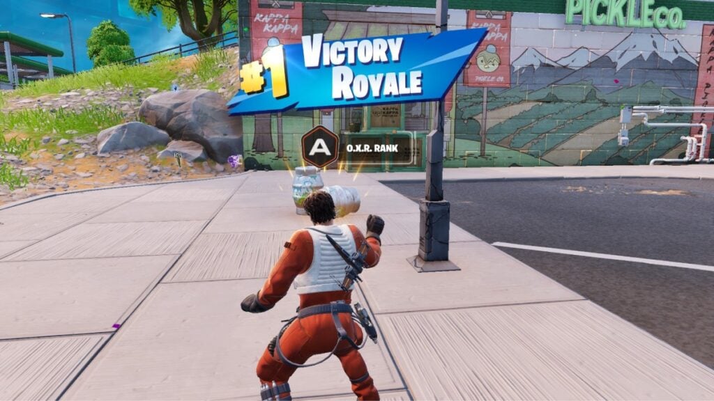 Fortnite O.X.R. Rank A and Victory Royale