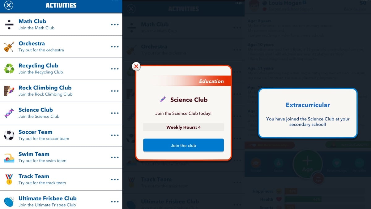 science club at bitlife school