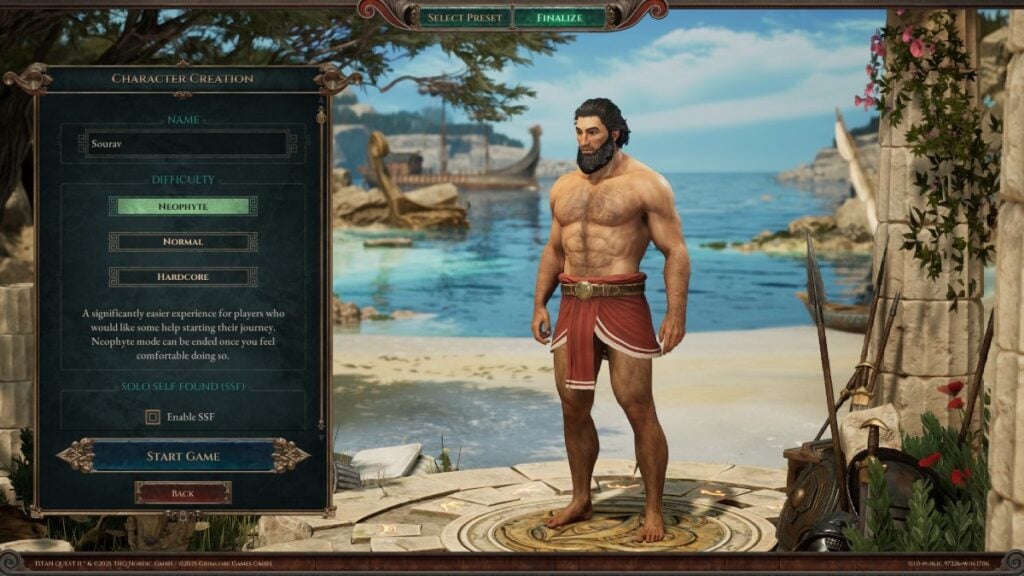 a screenshot of Titan Quest 2 difficulty options