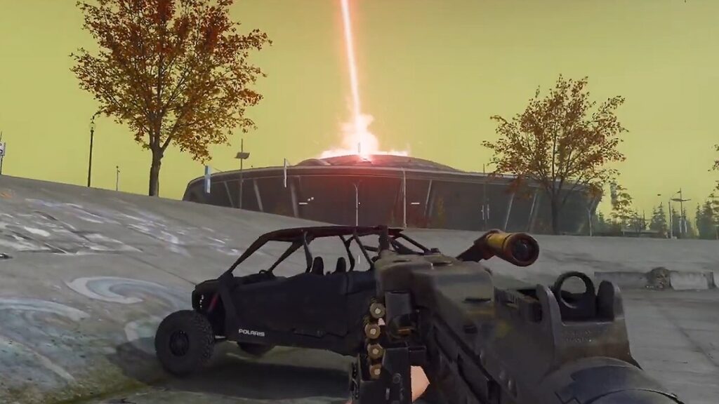 a screenshot of the Verdansk Stadium breach in Warzone season 5