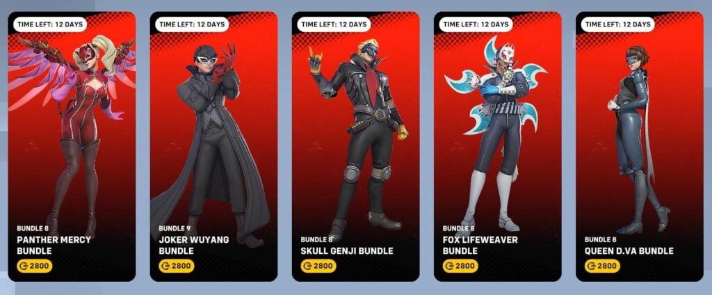 Overwatch 2 x Persona 5 Phantom Thieves skins