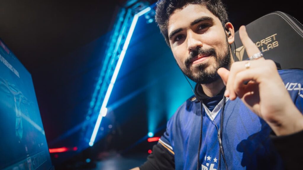 aspas of MIBR is seen on stage during VALORANT Champions Paris Group Stage Day 4 at Les Arènes de Grand Paris Sud on September 15, 2025 in Paris, France