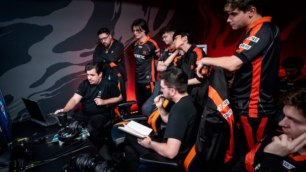 Fnatic in backroom during the 2025 LEC EMEA 2025 Summer Split Week 1 Day 1 at the Riot Games Arena on August 2 2025 in Berlin, Germany.