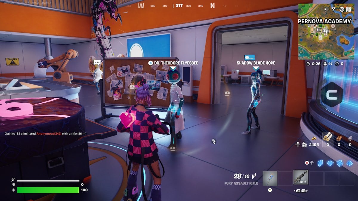 Fortnite NPC Theodroe Flyesbee