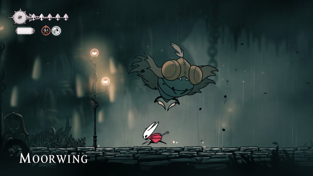 Picture showing Moorwing boss in Hollow Knight Silksong.
