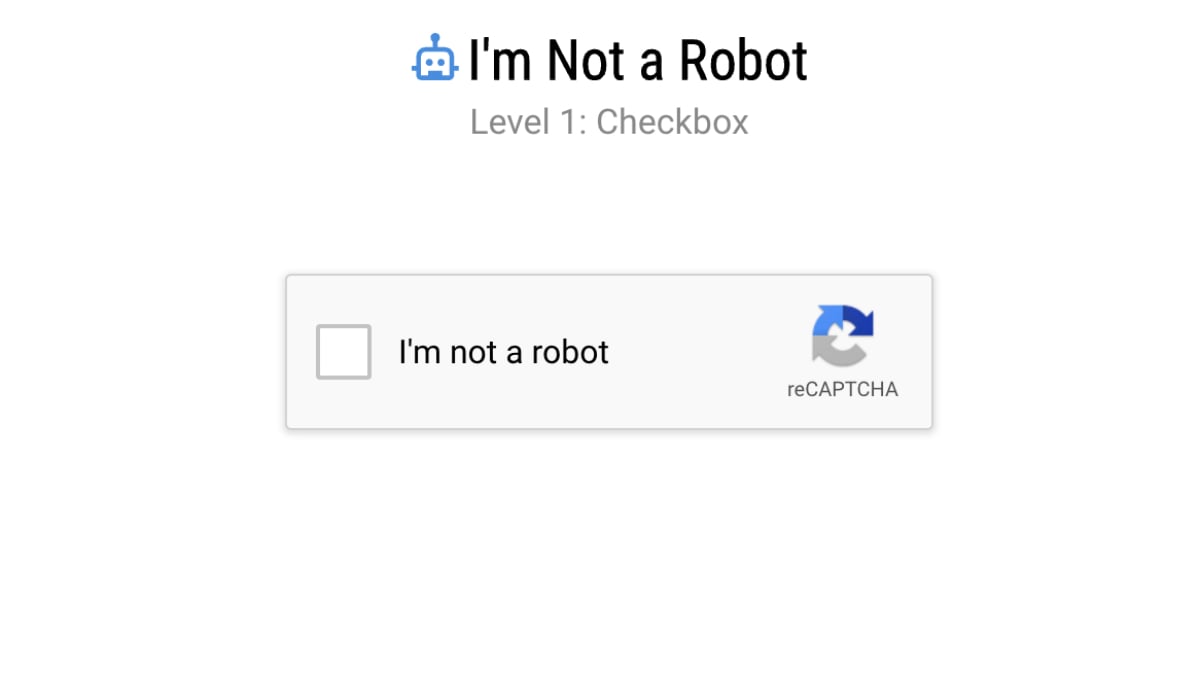 Im not a robot
