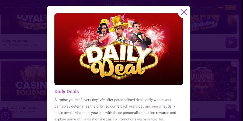 Jackpot City Daily Mission Rewards