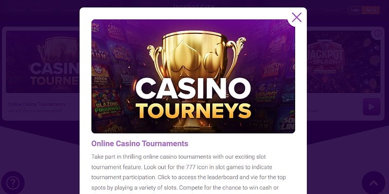 Jackpot City Tournament Rewards