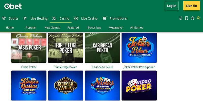 Qbet Casino CA - Poker