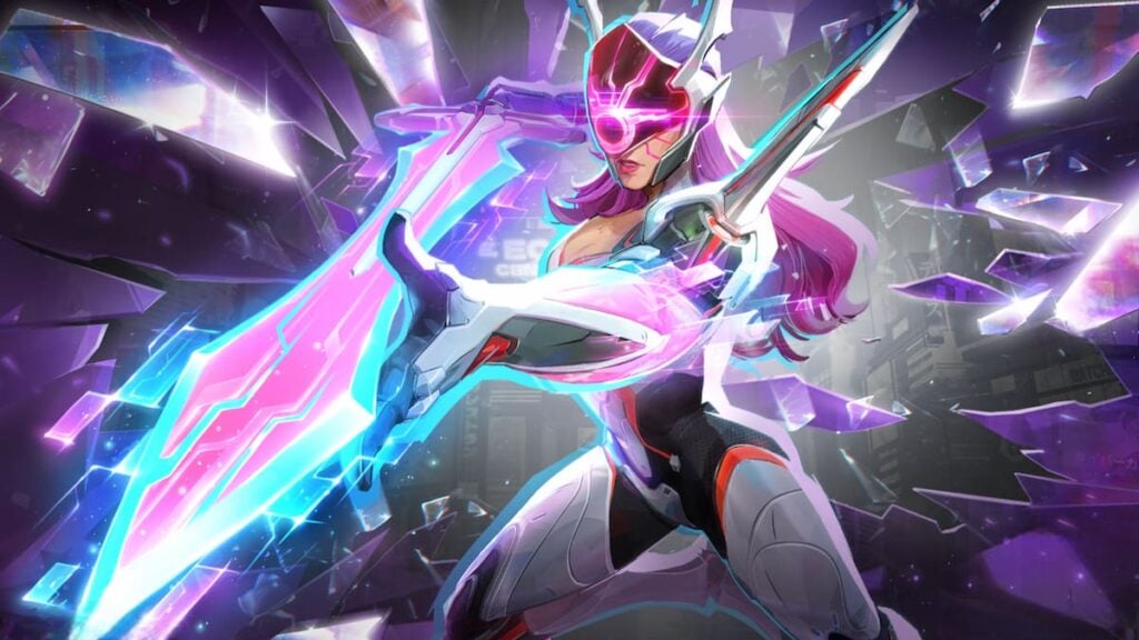 Picture showing Angela using her new skin in Marvel Rivals.