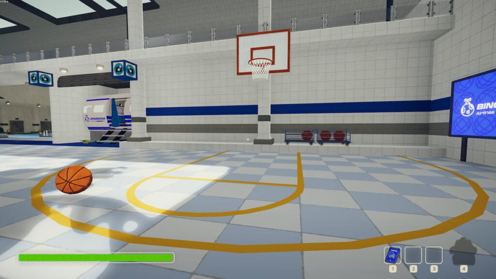 Picture showing basketball court in PEAK's Airport.