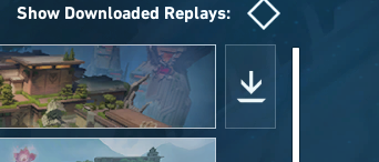 VALORANT Replay download button
