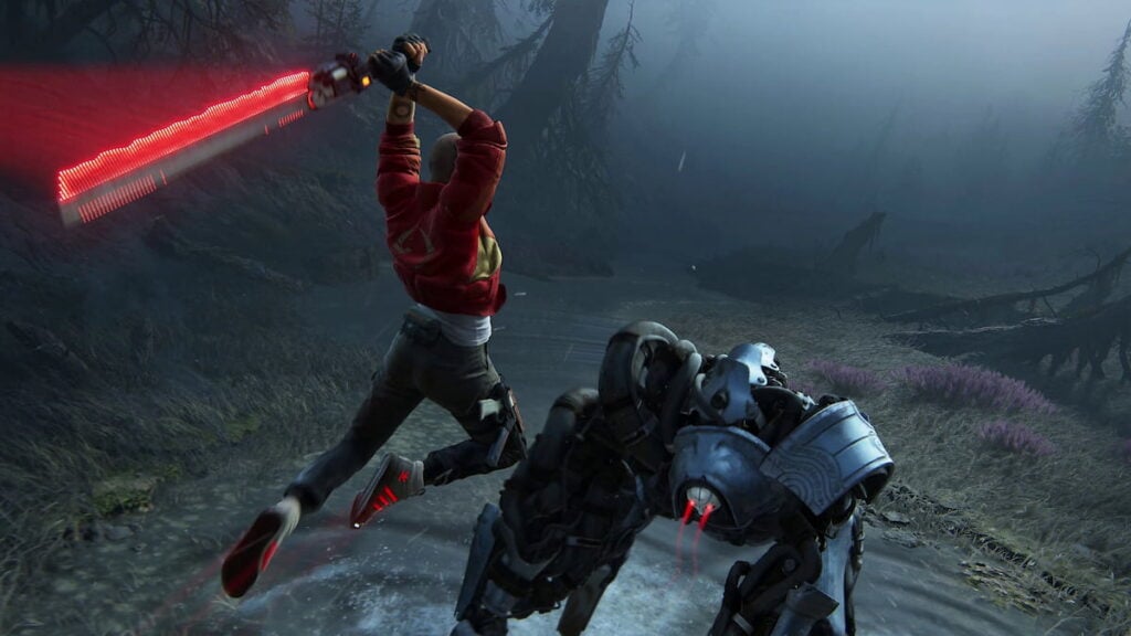 Picture showing main character hitting an enemy in Intergalactic.