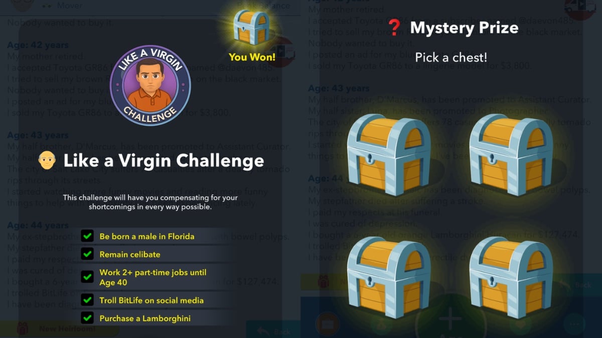 challenge compete in bitlife