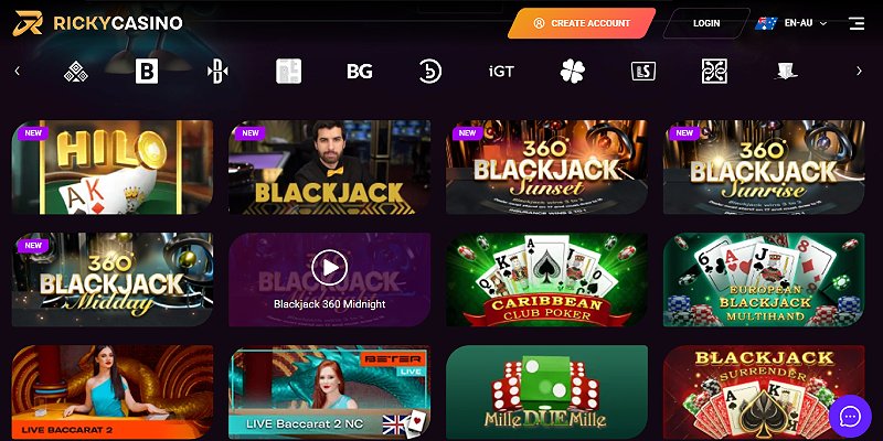 Ricky Casino Blackjack Experience