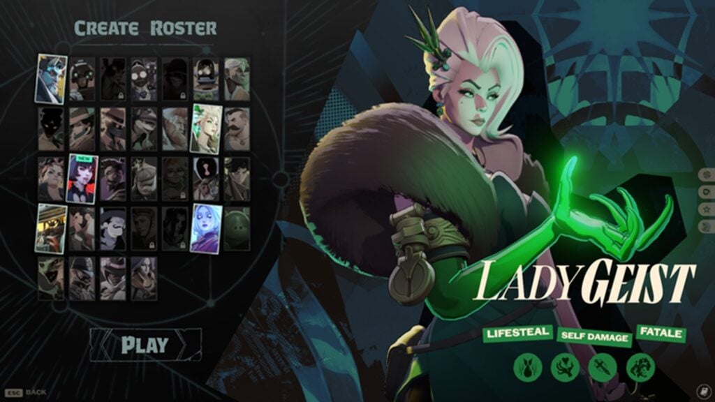 image featuring the character selection screen in Deadlock.