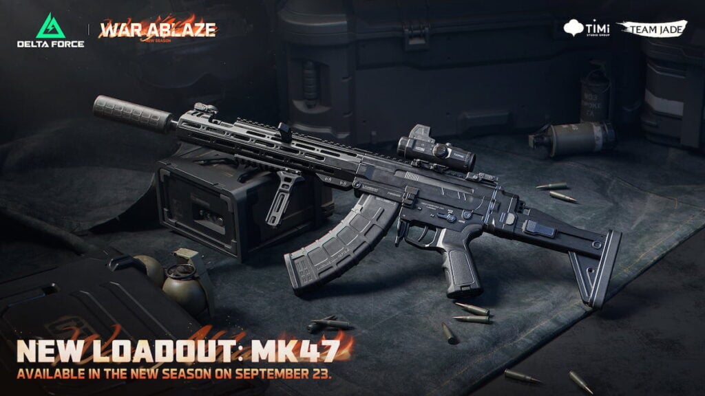 MK47 rifle in Delta Force