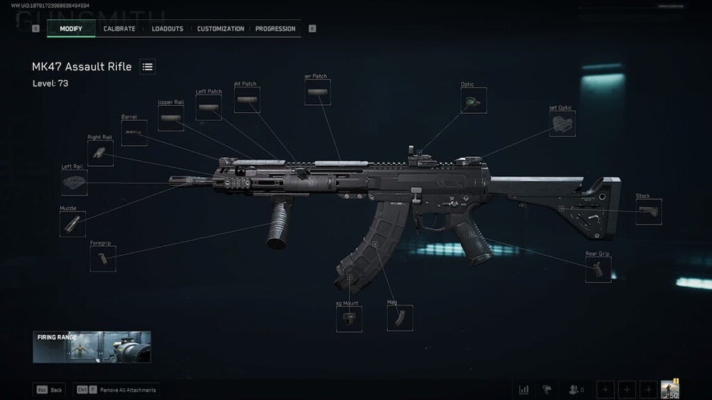 MK47 attachments in Delta Force