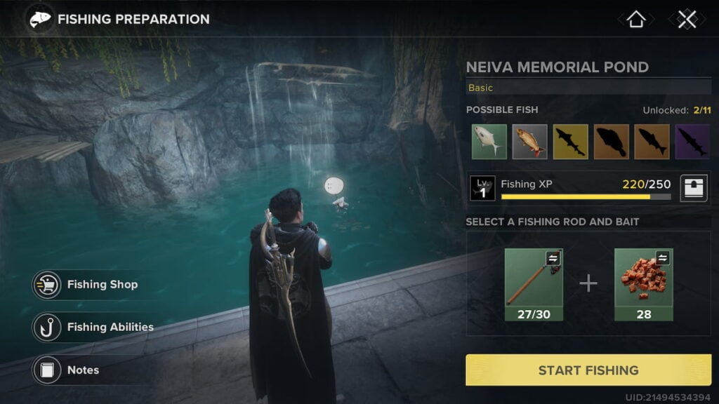 Fishing in Destiny Rising
