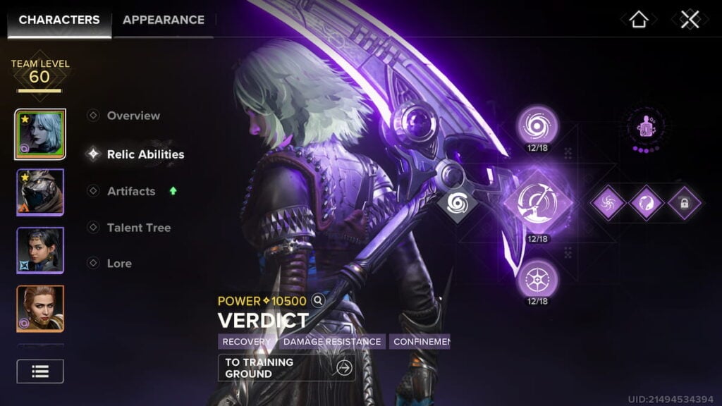 Gwynn's Relic Abilities in Desitny: Rising