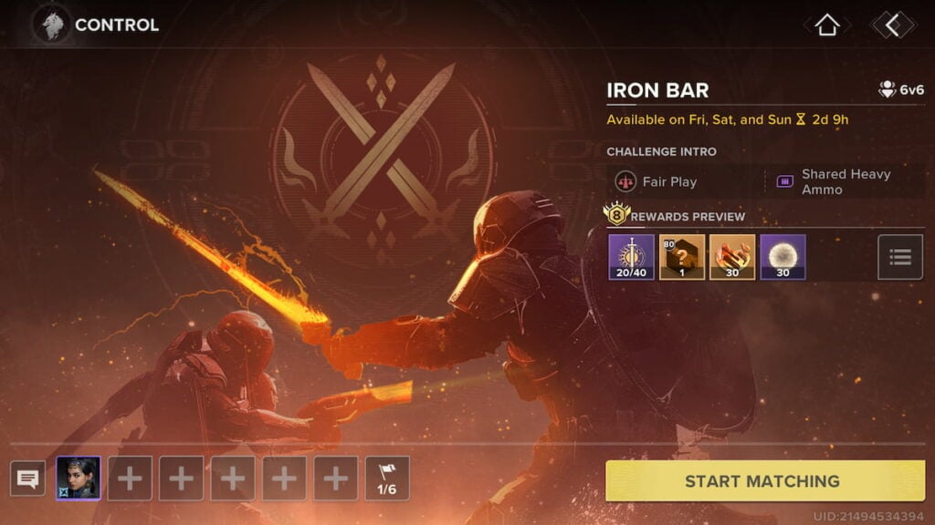 Iron Bar mode in Destiny Rising