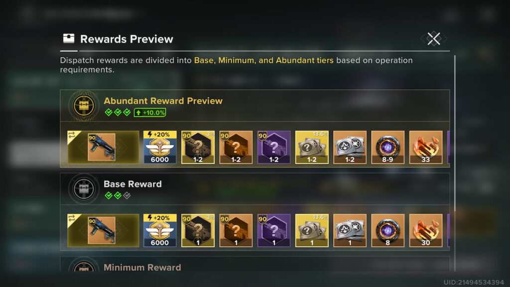 Iron Commander rewards in Destiny: Rising