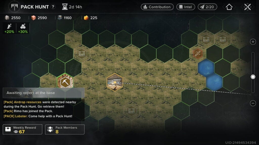 Pack Hunt activity in Destiny Rising