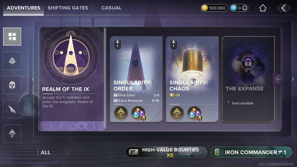 Realm of the IX Adventures in Destiny Rising