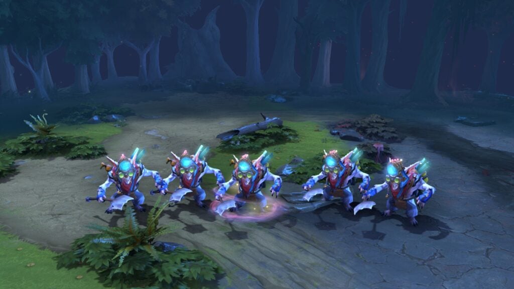 screenshot of Meepo in Dota 2.