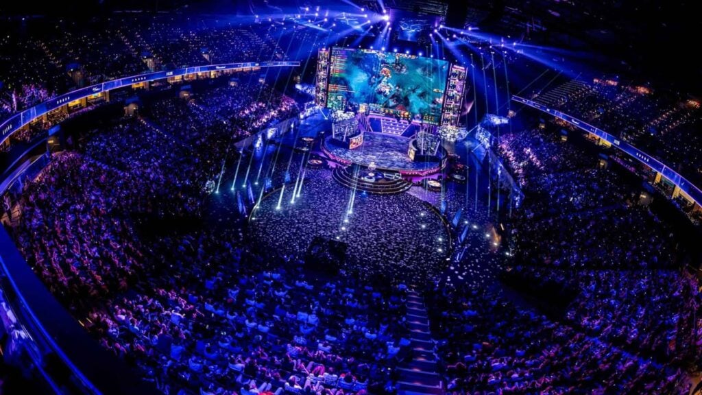 Crowd and stage setup at Dota 2 The International 2025