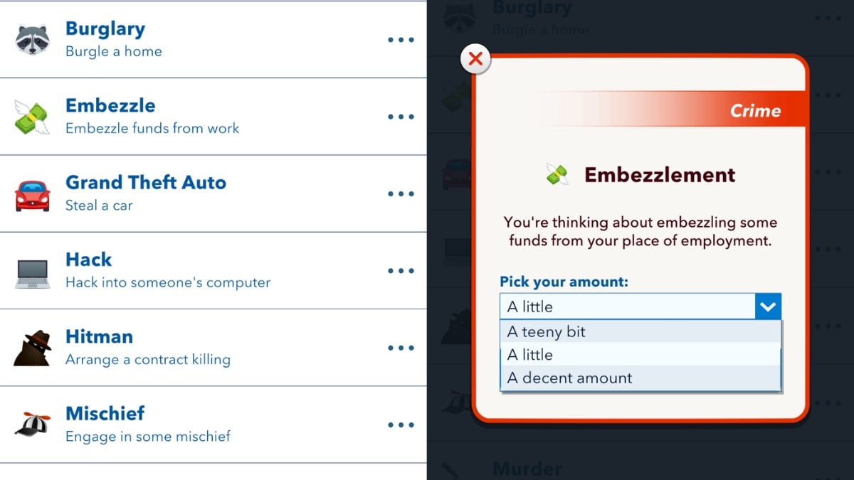 embezzle bitlife