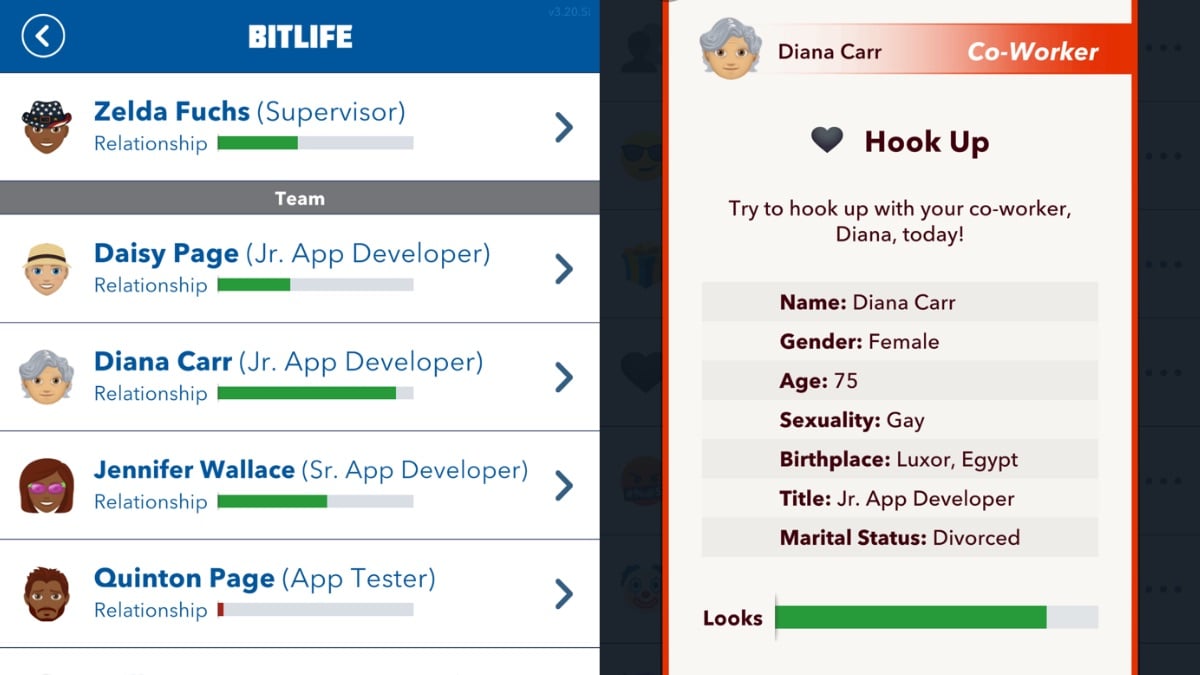 hook up with bitlife colleague