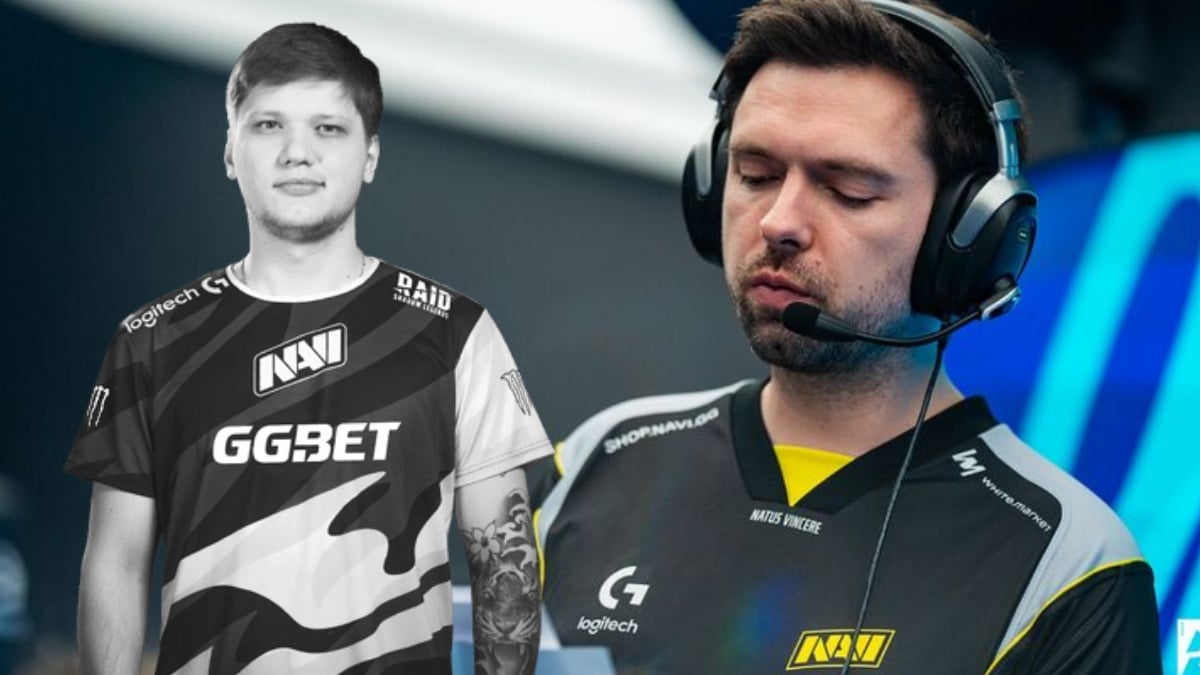 a photo of young s1mple and 2025 b1ad3 from NAVI