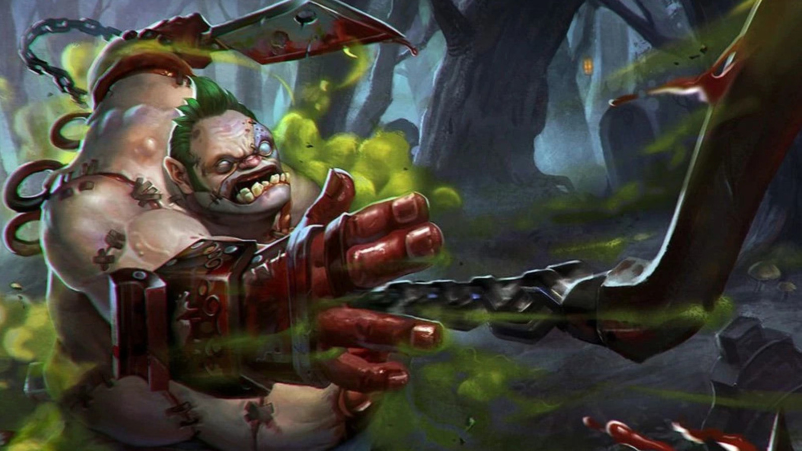 Cover art for Pudge in Dota 2.
