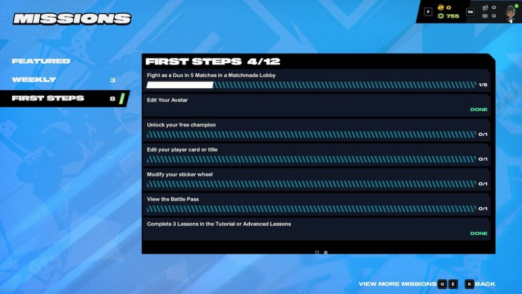 First Steps missions in 2XKO