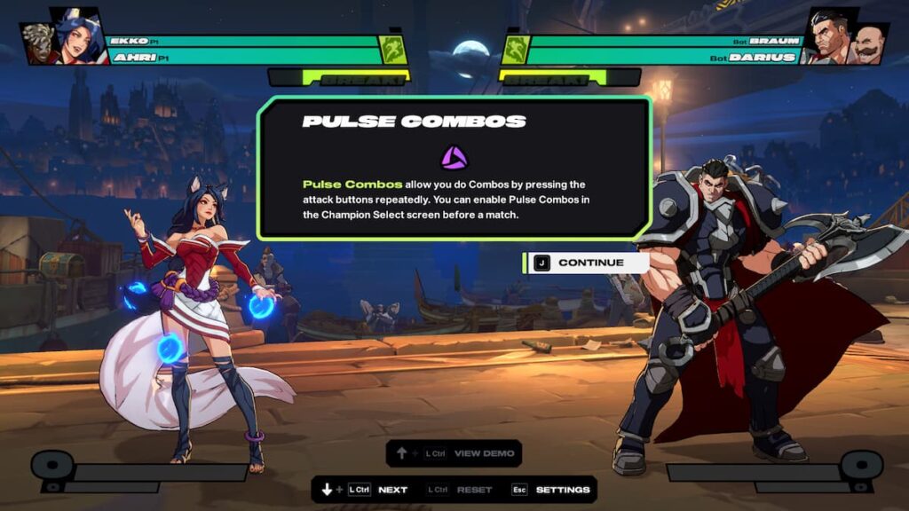 Pulse Combo tooltip in 2XKO