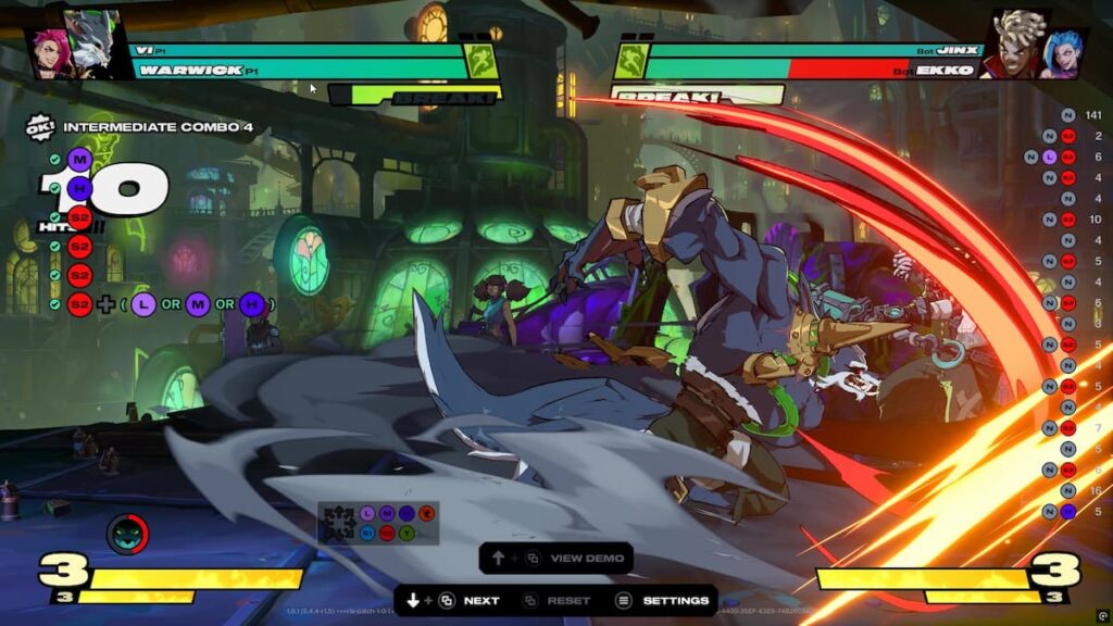 Warwick combo in 2XKO