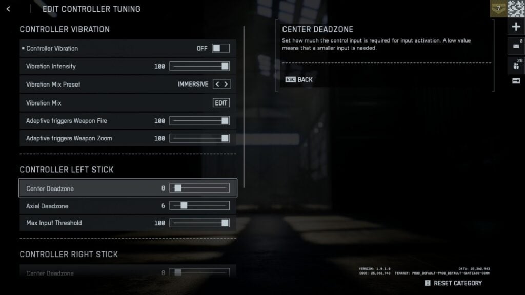 Battlefield 6 controller vibration settings