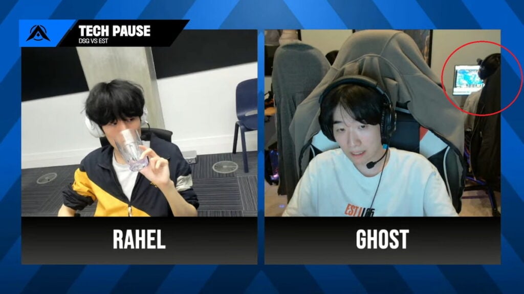 Picture showing Summit using Youtube during tech pause in LTA North Promotion tournament.