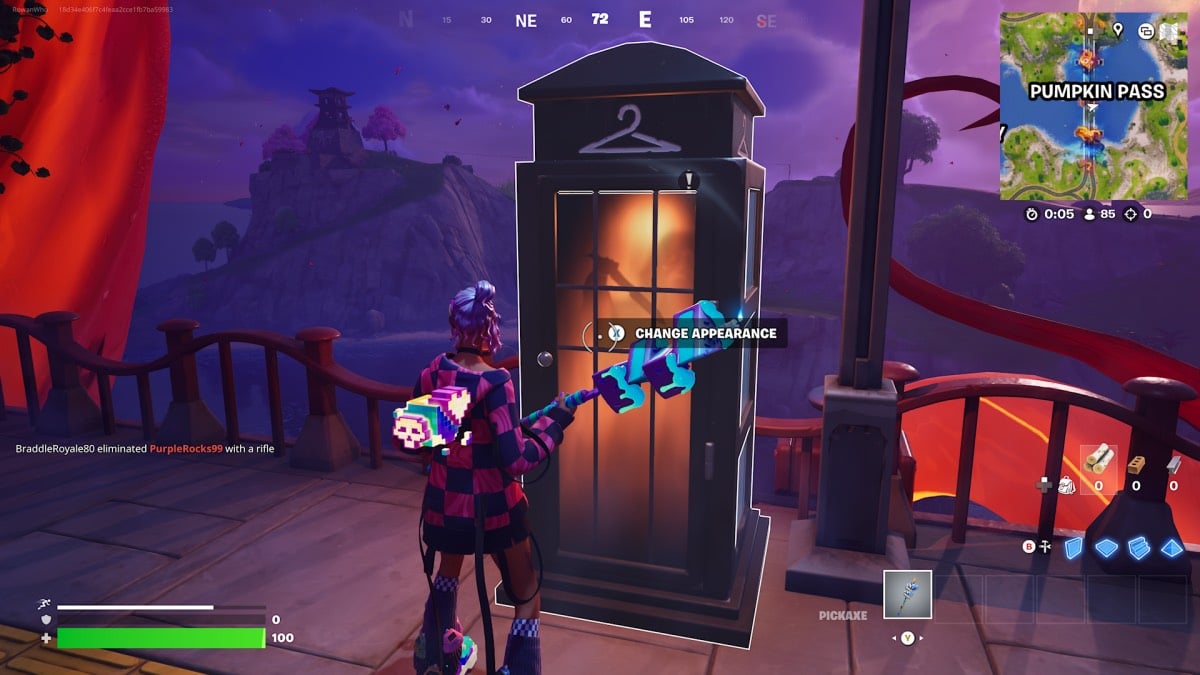 Fortnite Fortnitemares ghostface phone booth