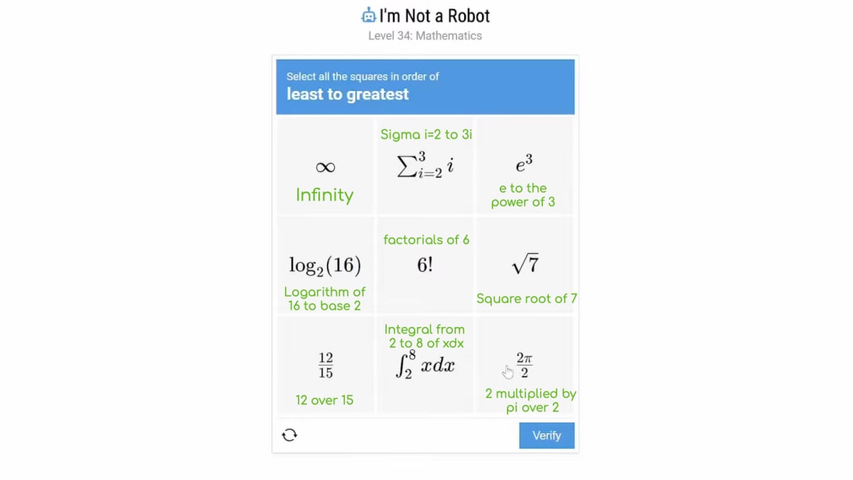 im not a robot maths answers